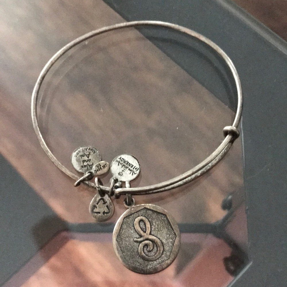 S initial Alex and Ani Bracelet